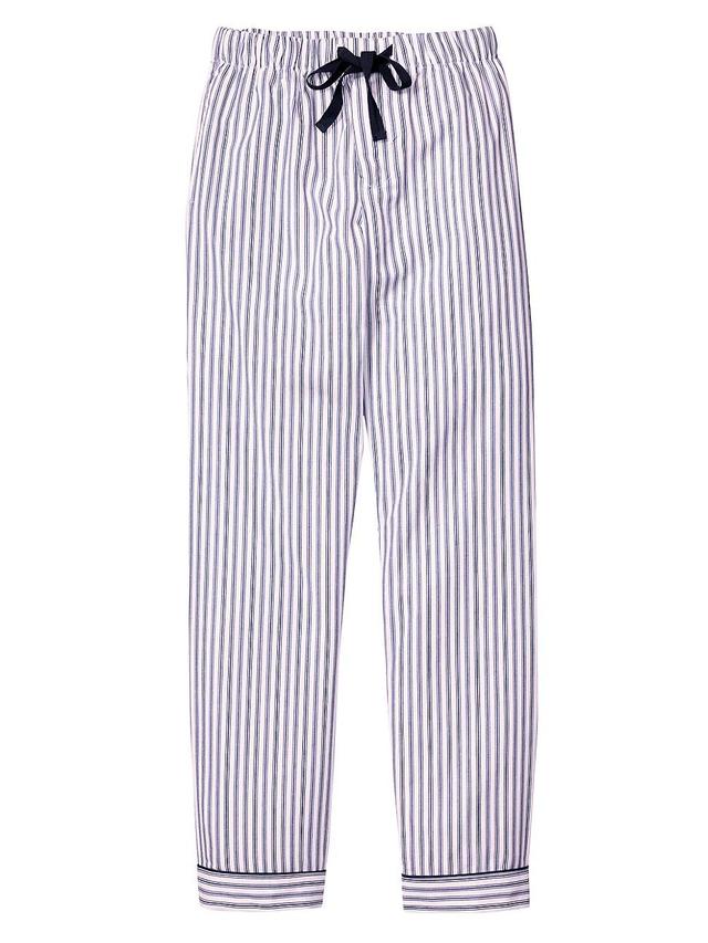 Petite Plume Ticking Stripe Cotton Pajama Pants Product Image