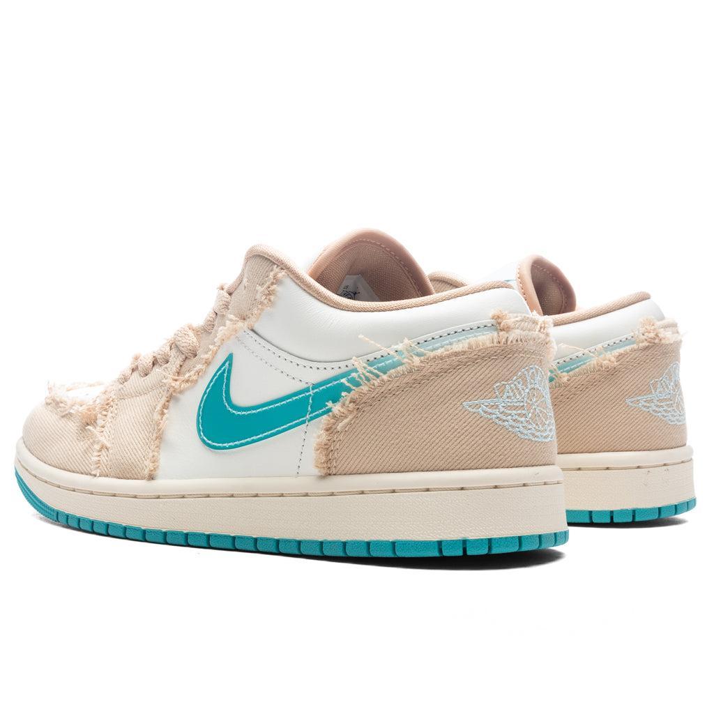 Women's Air Jordan 1 Low 'Beachside' - Sesame/Dusty Cactus/Glacier Blue Female Product Image