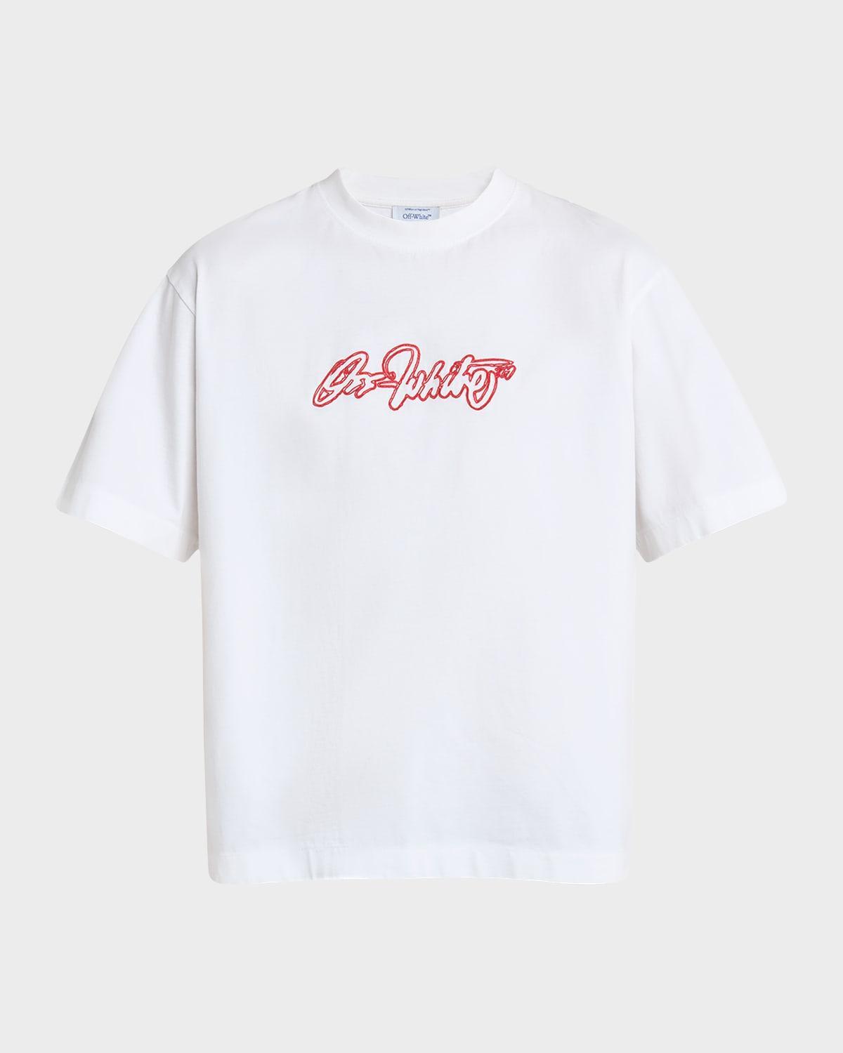 Men's Script Outline Skate T-Shirt Product Image