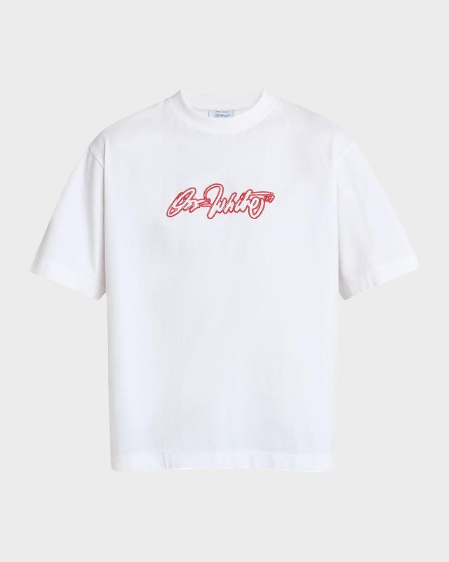 Men's Script Outline Skate T-Shirt Product Image