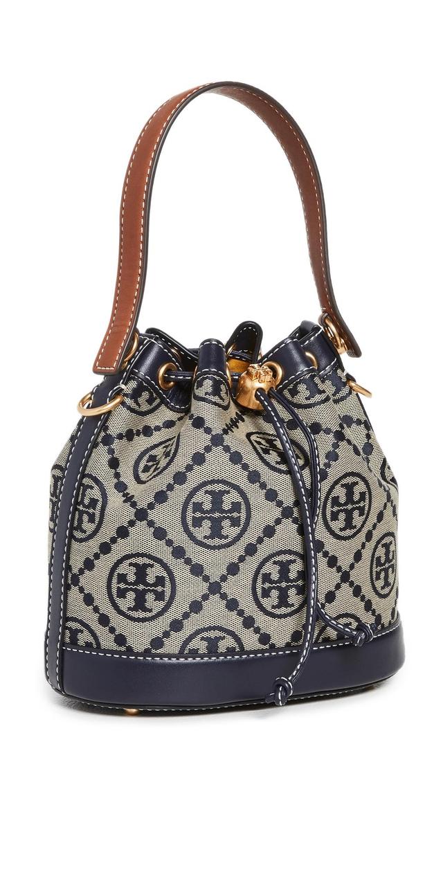 Tory Burch T Monogram Jacquard Bucket Bag Product Image