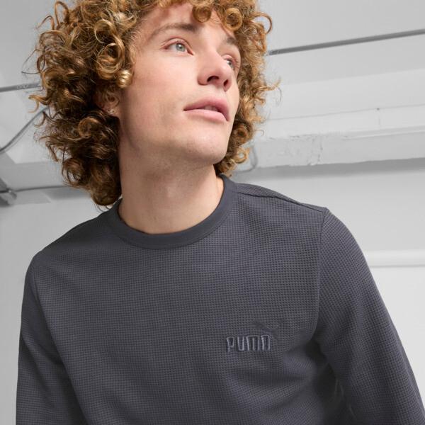 PUMA ESS ELEVATED Men's Long-Sleeve T-Shirt in Galactic Grey Product Image