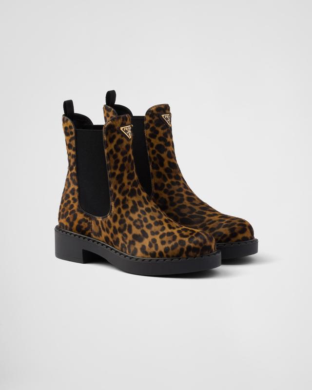 Printed leather Chelsea boots Product Image