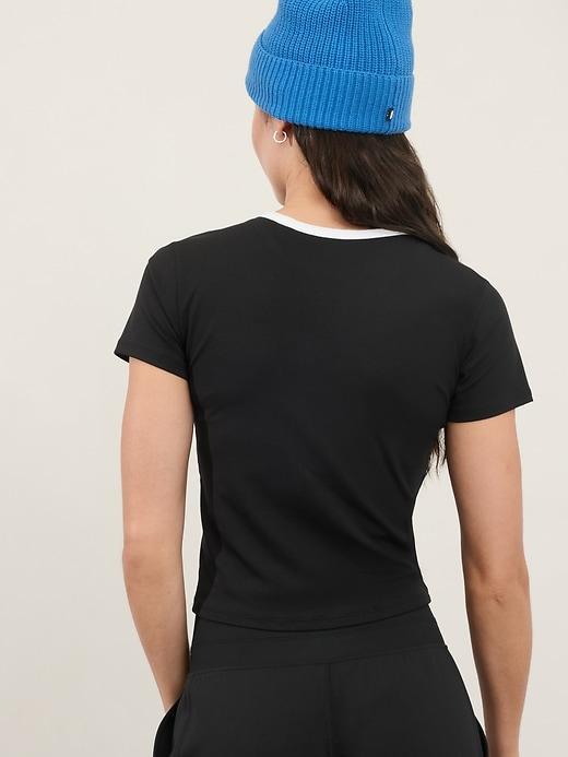 Signature Rib Crop Tee Product Image