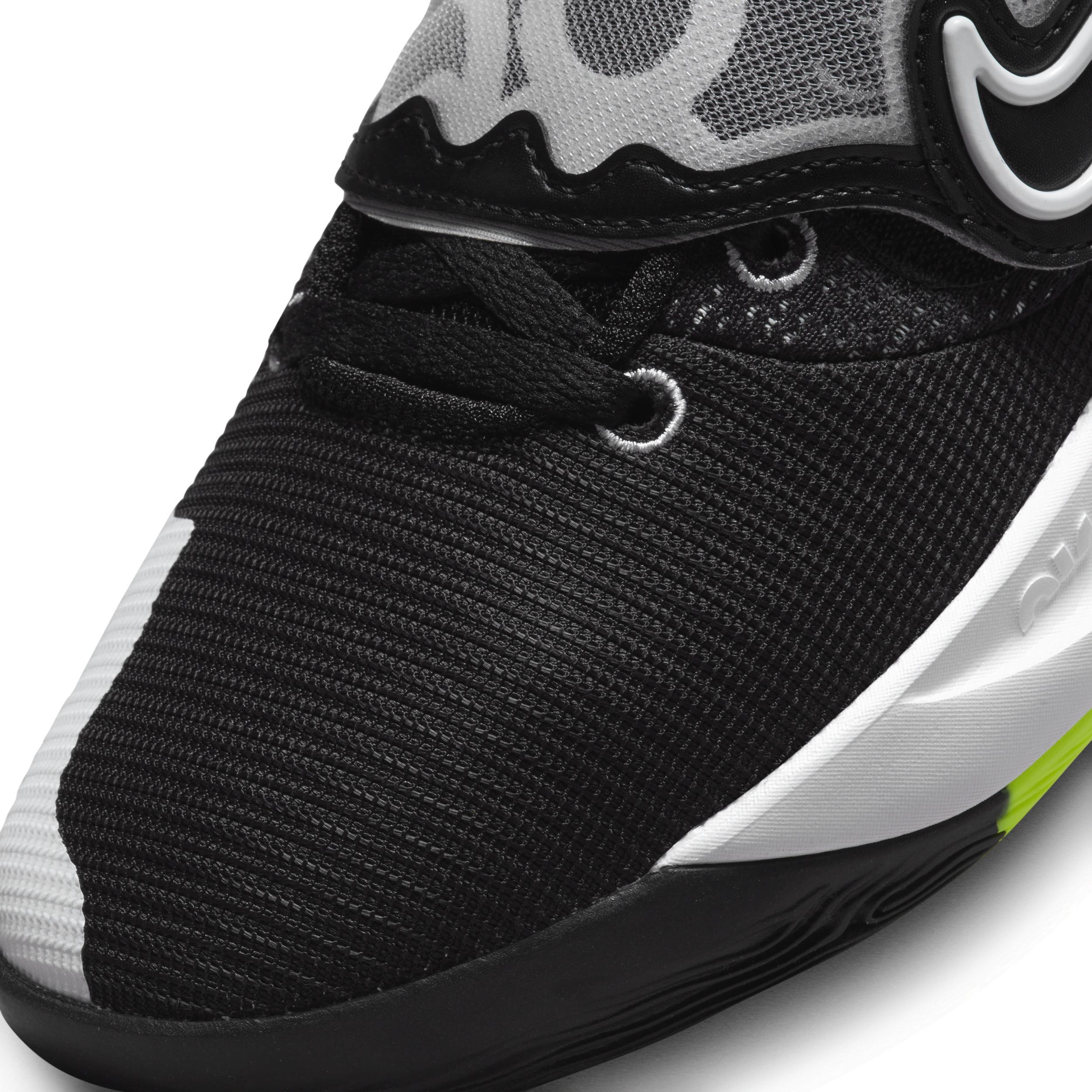 Nike Mens Kevin Durant Nike KD TREY 5 X - Mens Basketball Shoes White/Barely Volt/Wolf Grey Product Image