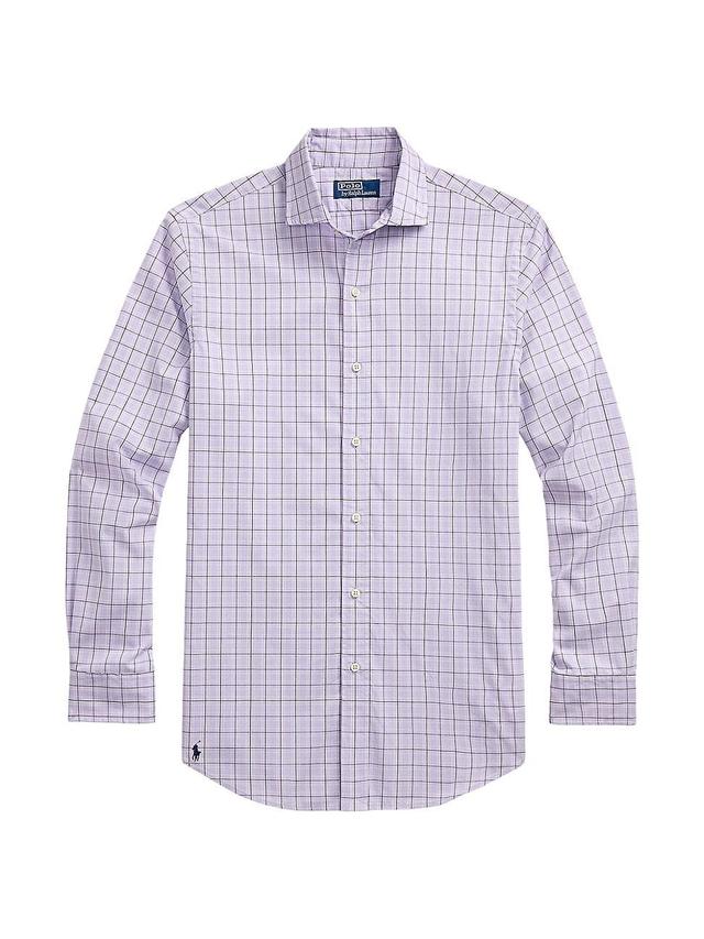 Mens Tattersall Check Cotton Button-Front Shirt Product Image