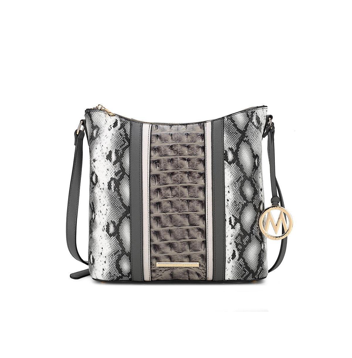 Mkf Collection Meline Croco & Snake Embossed Womens Shoulder bag by Mia K Product Image