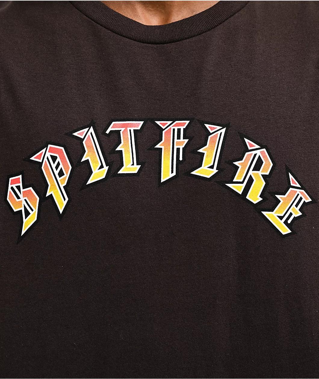 Spitfire Old English Fade Brown T-Shirt Product Image