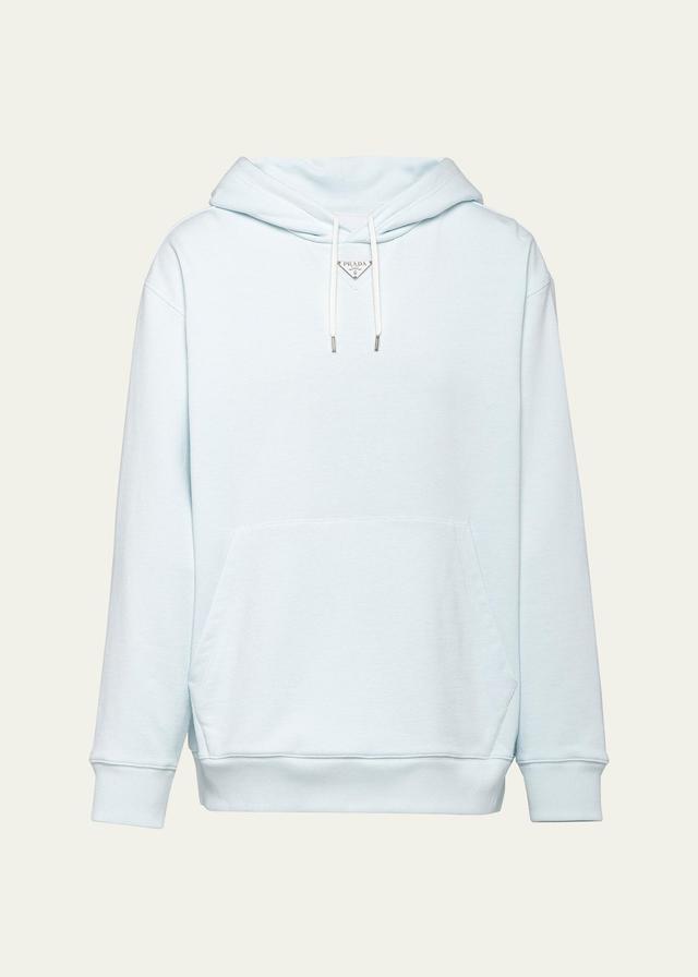 Mens Felpa Enamel Triangle Logo Hoodie Product Image