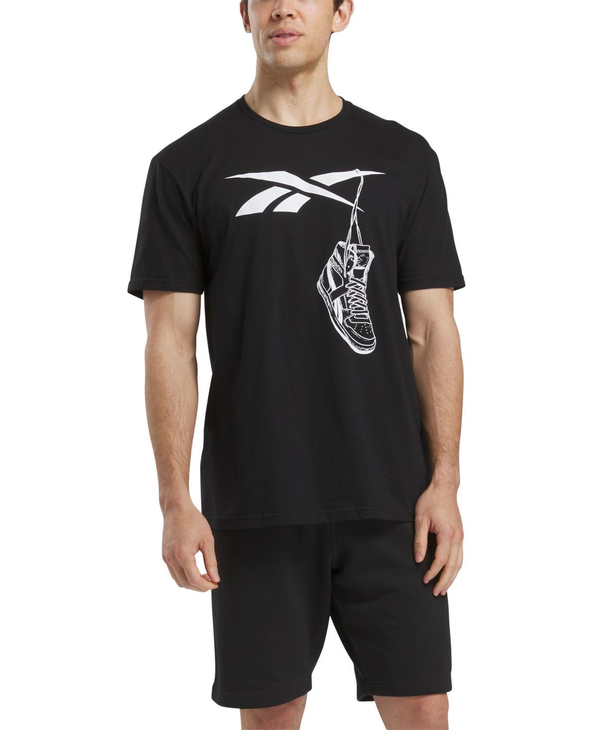 Reebok Mens Practice Logo Sneaker Graphic T-Shirt Product Image