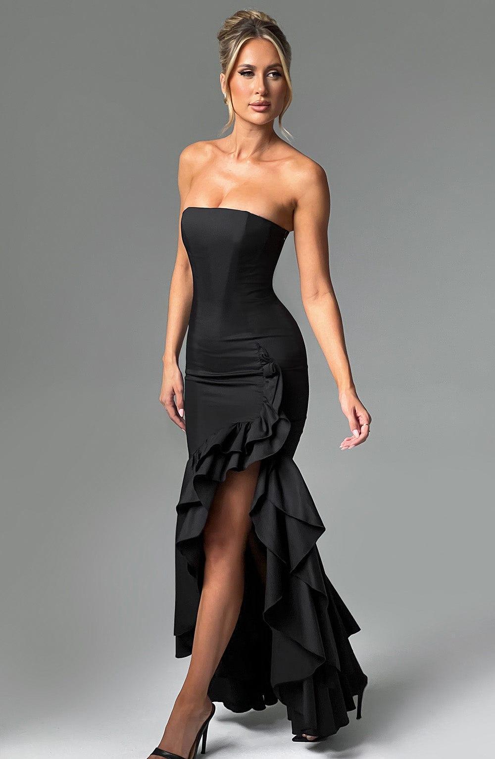 Angelina Maxi Dress - Black Product Image