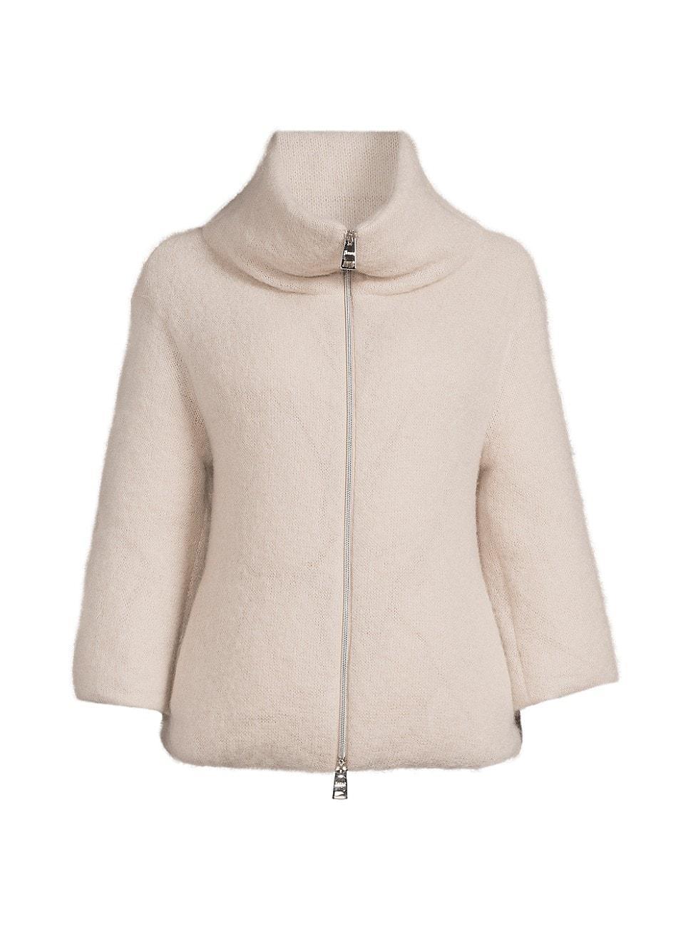 Womens Mohair-Blend Down Jacket Product Image