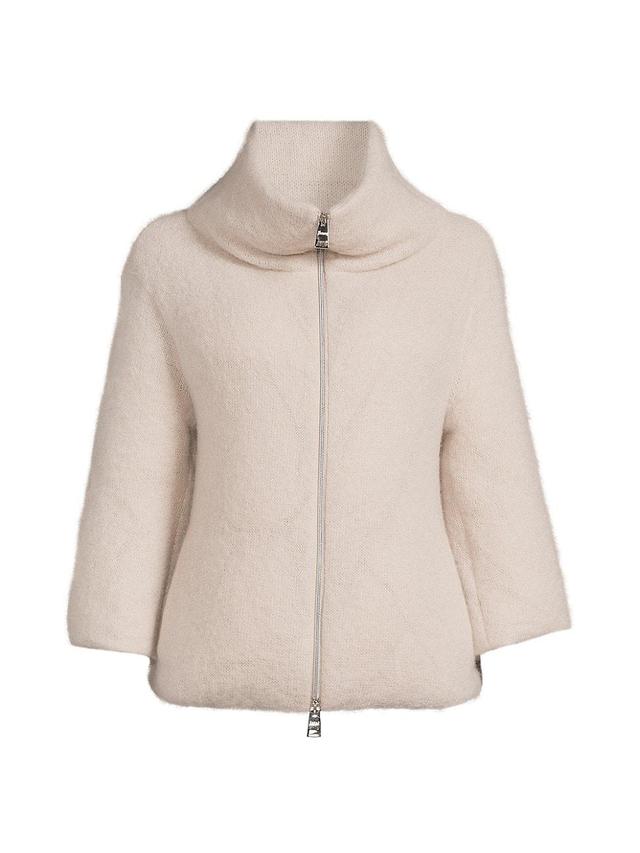 Womens Mohair-Blend Down Jacket Product Image