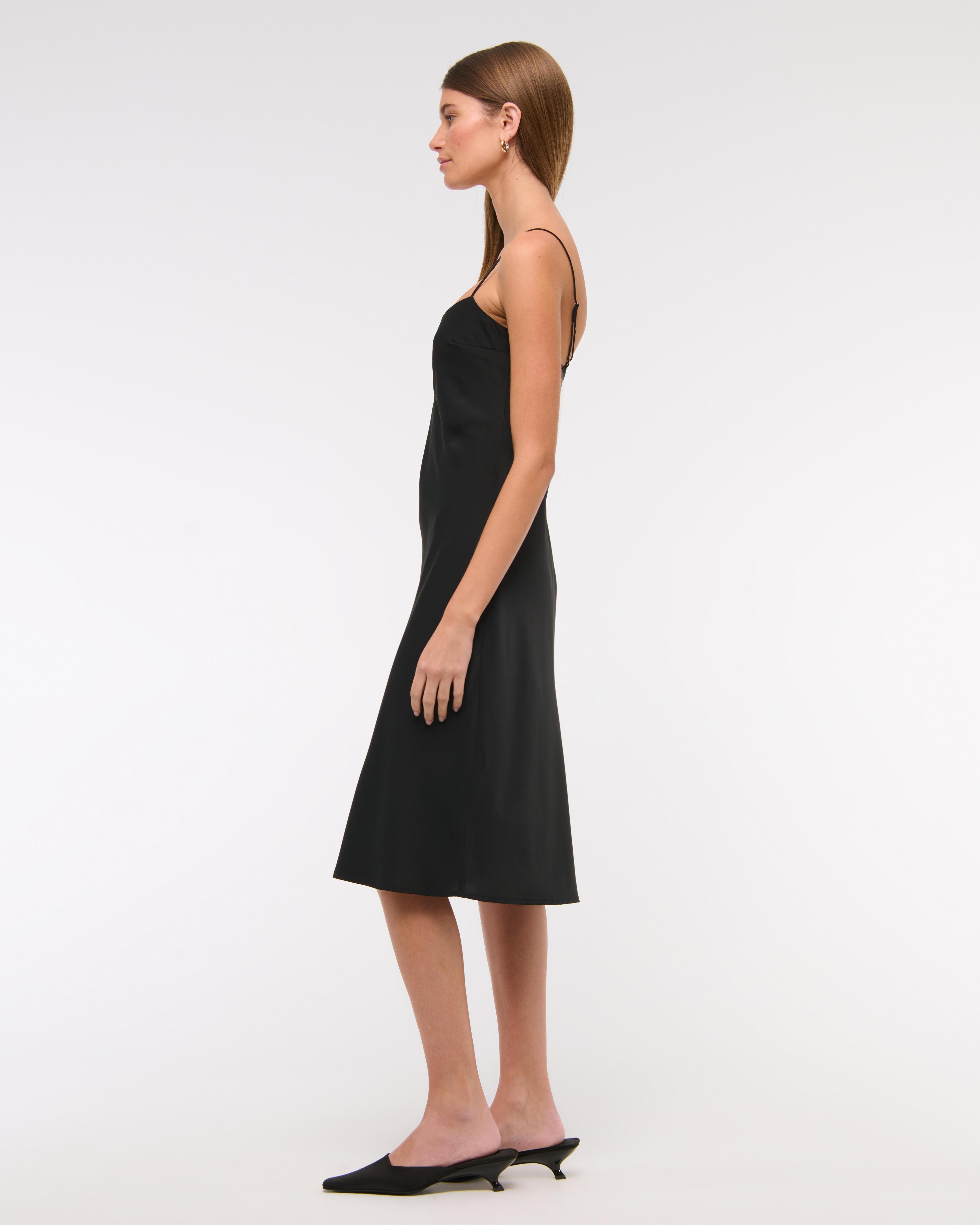 Knee-Length Slip Dress Product Image