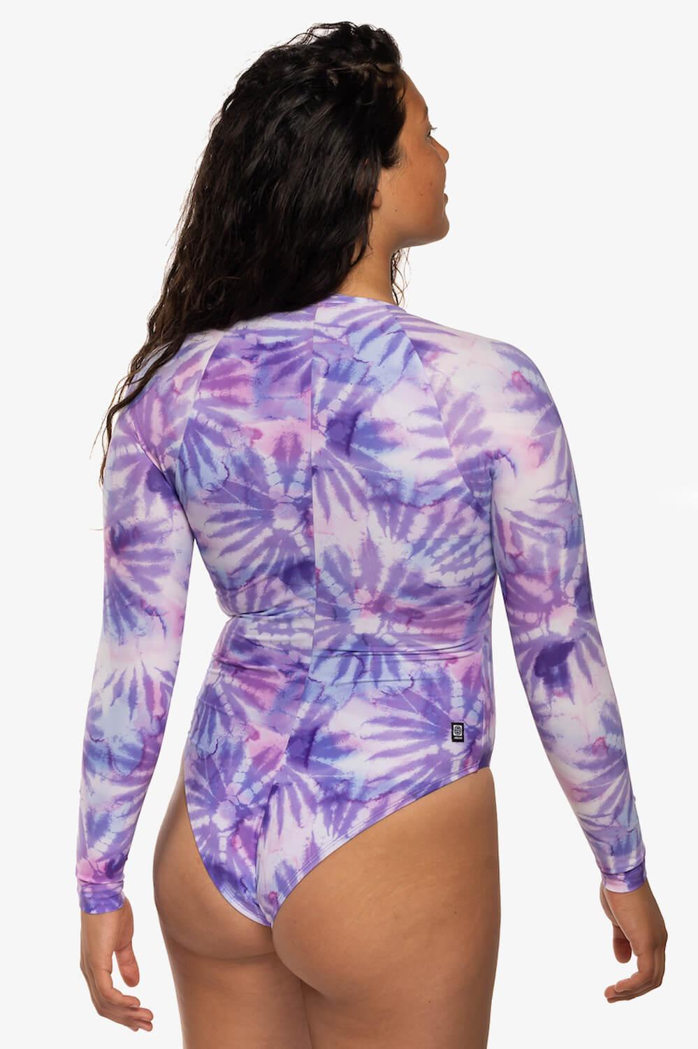 Paloma Long Sleeve Zip-Up Surf One Piece - Revolve Product Image