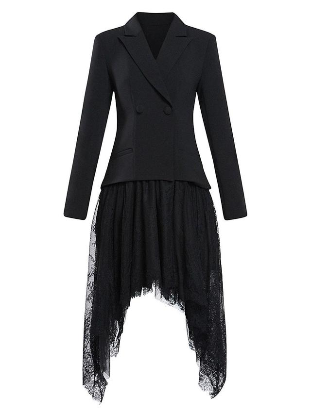 Womens Chantilly Lace Blazer Dress Product Image