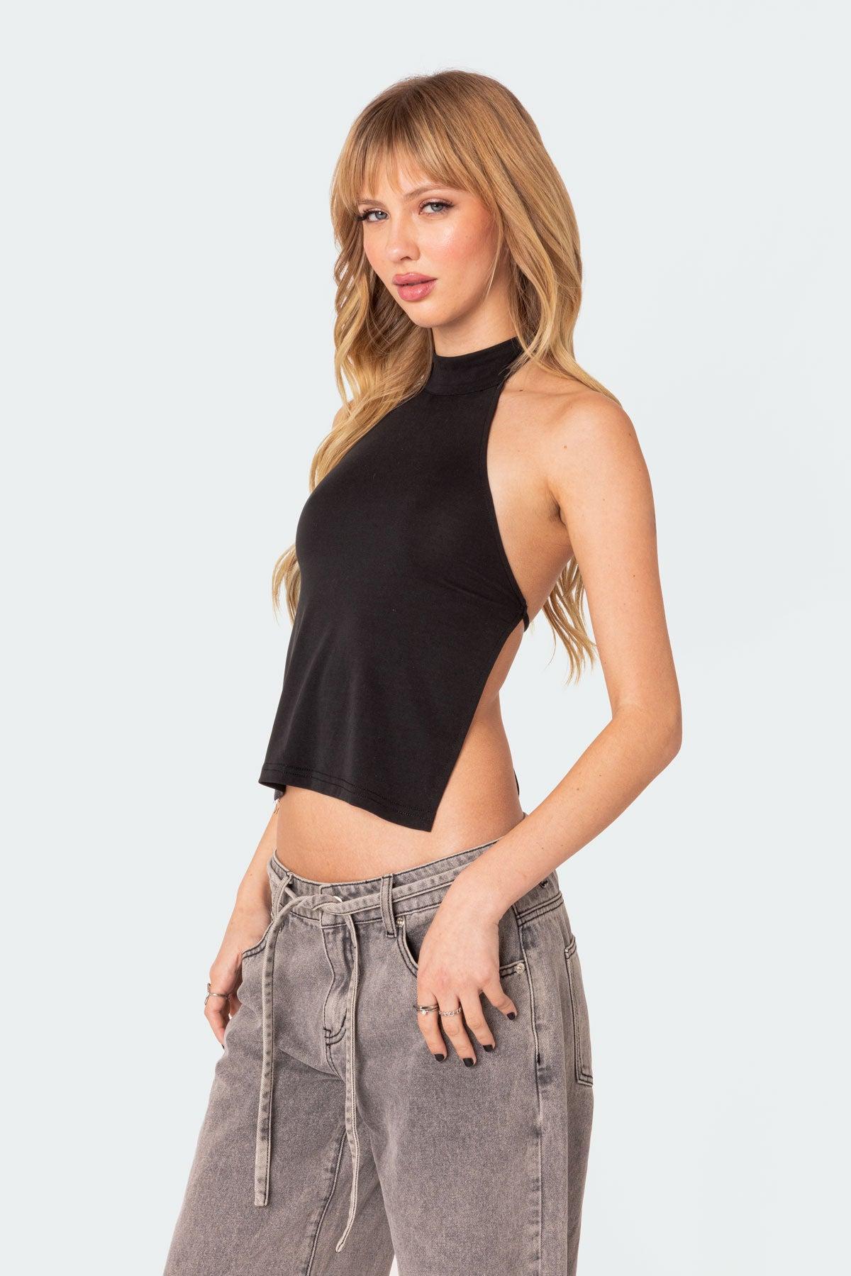 Clara Open Back Halter Top Product Image