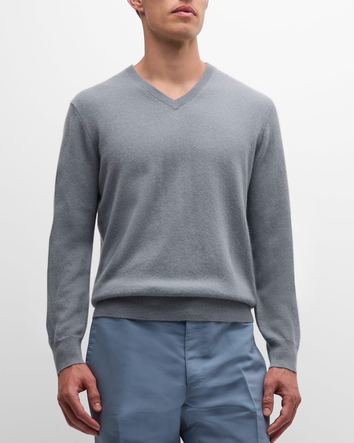 Men's Cashmere V-Neck Sweater Product Image