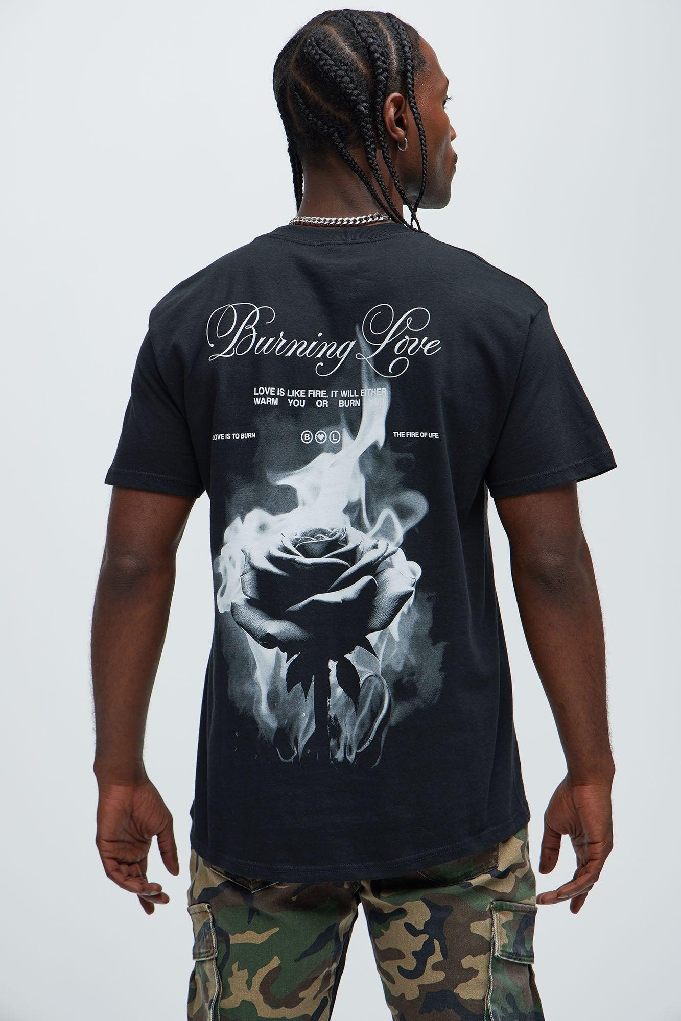 To Love Is To Burn Short Sleeve Tee - Black Product Image