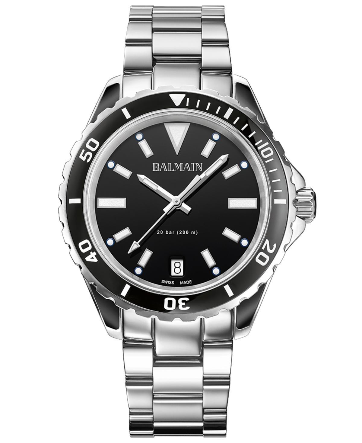 Balmain Womens Swiss Ophrys Stainless Steel Bracelet Watch 39mm - Silver Product Image