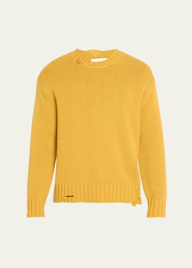 Mens Destroyed Cashmere Sweater Product Image