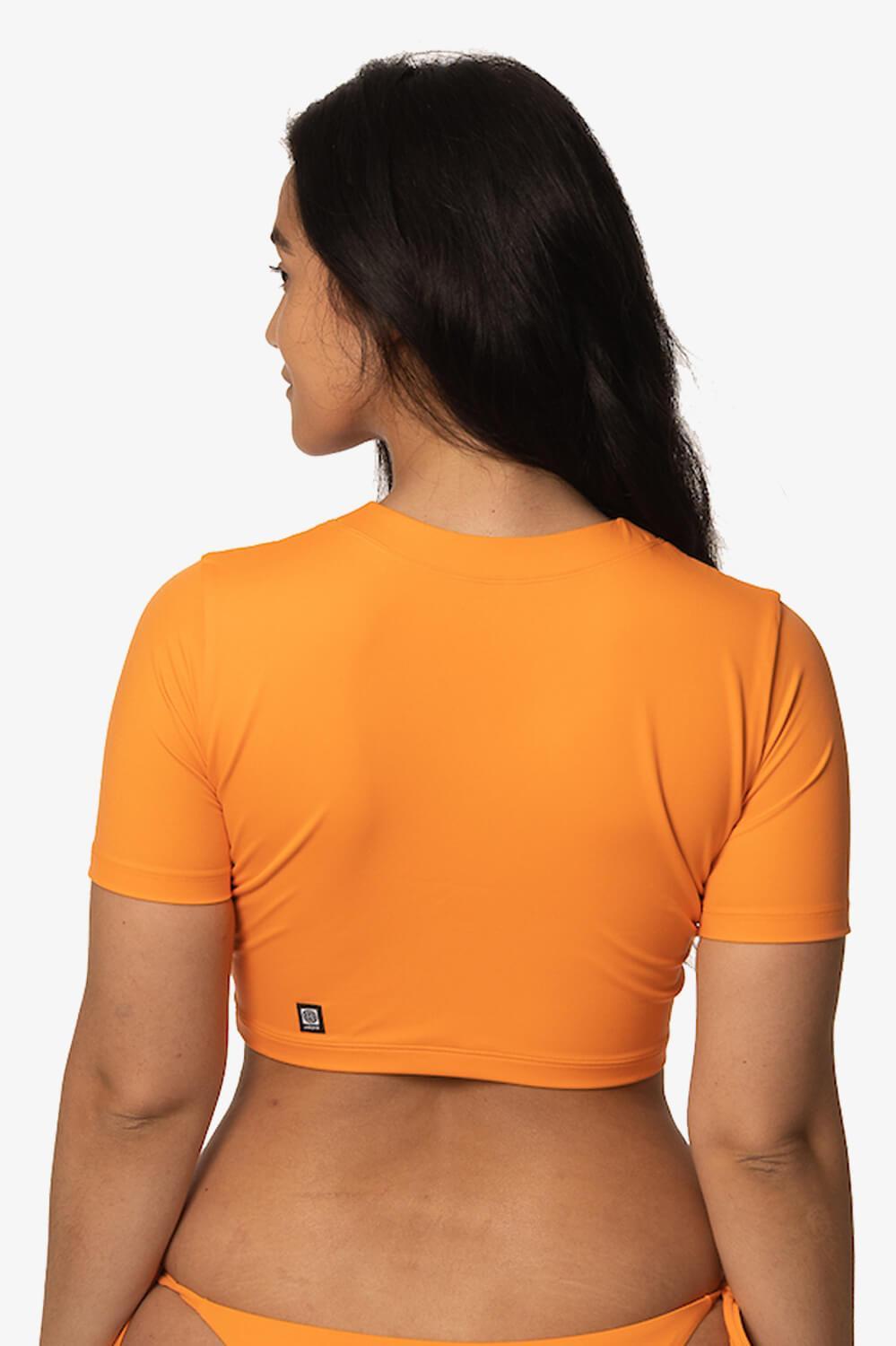 Aurora Short Sleeved  Crop  Rashie - Volcano Product Image