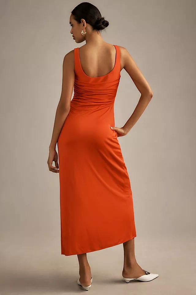 ML Monique Lhuillier Mae Sleeveless Gathered Jersey Maxi Dress Product Image