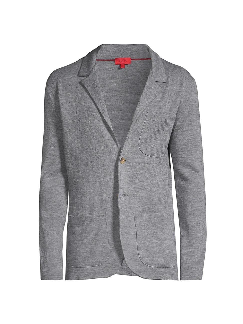 Mens Wool-Blend Sweater Jacket Product Image