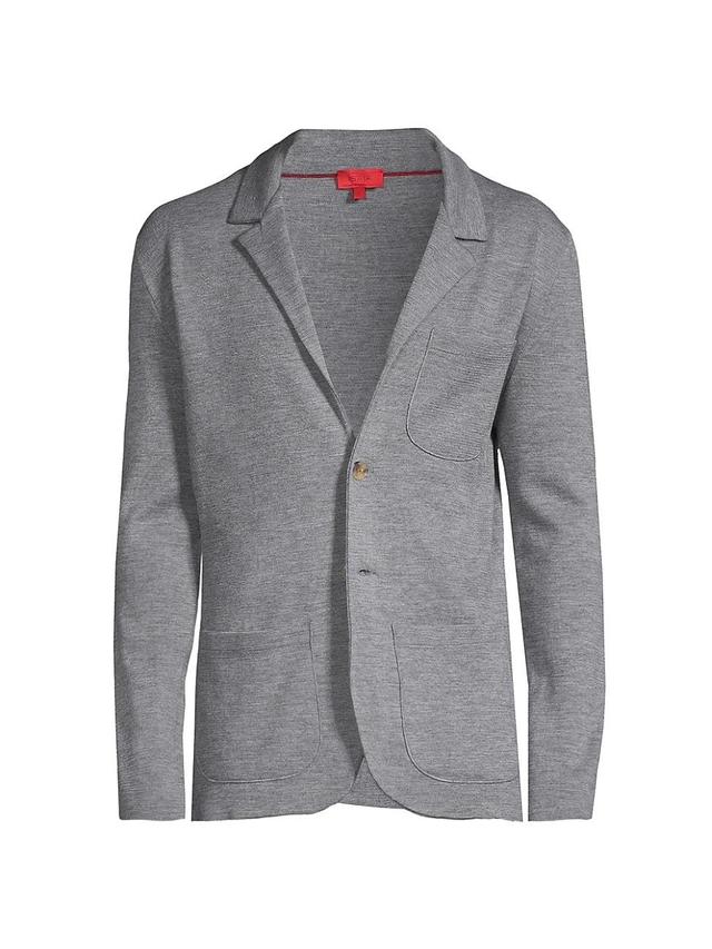 Mens Wool Sweater Jacket Product Image