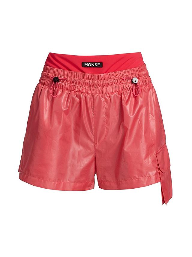 Womens Layered Toggle Shorts Product Image