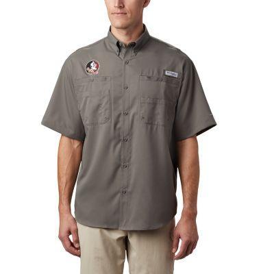 Columbia Mens Collegiate PFG Tamiami Short Sleeve Shirt - Florida State- Product Image