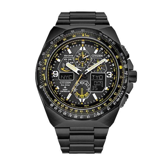 Citizen Mens Promaster Skyhawk A-T Chronograph Black Stainless Steel Bracelet Watch Product Image