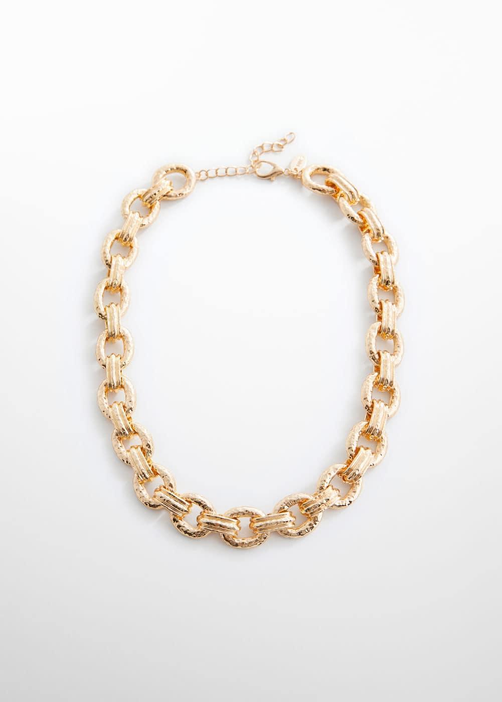 MANGO - Textured chain necklace - One size - Women Product Image