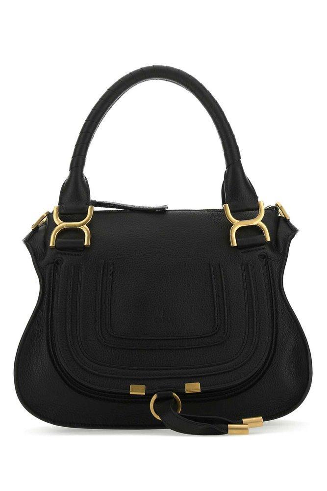 Black Leather Small Marcie Handbag  Nd Chloe Donna Tu Product Image