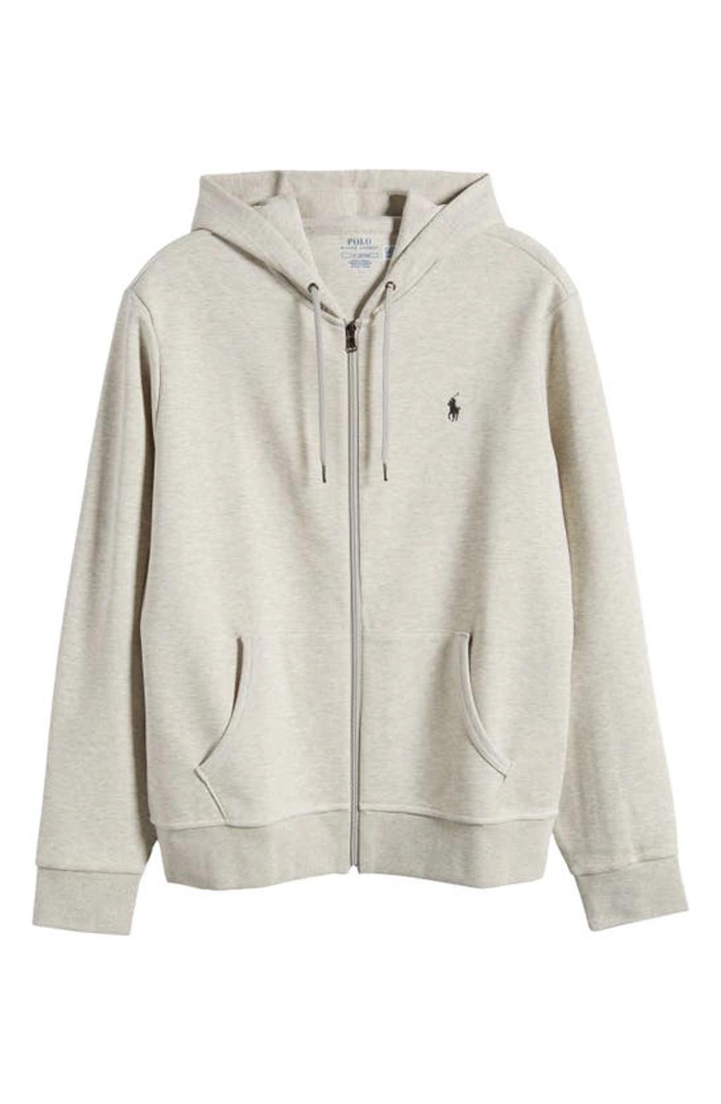 POLO RALPH LAUREN Double Knit Tech Relaxed-fit Jersey Hoody In Grey Product Image