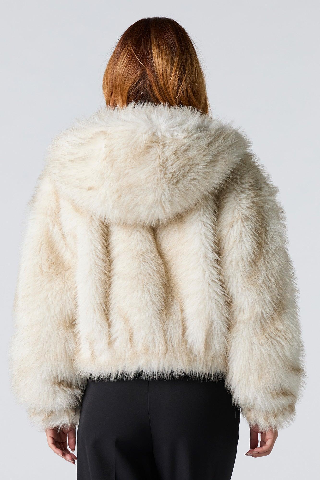 Faux Fur Bomber Jacket Female Product Image