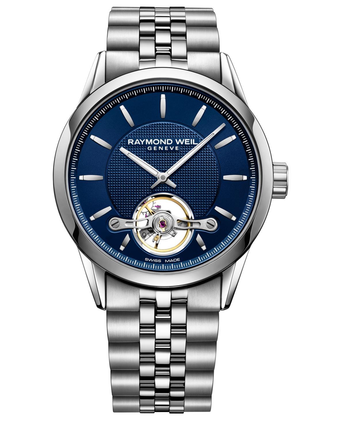 Raymond Weil Mens Swiss Automatic Freelancer Stainless Steel Bracelet Watch 42mm Product Image