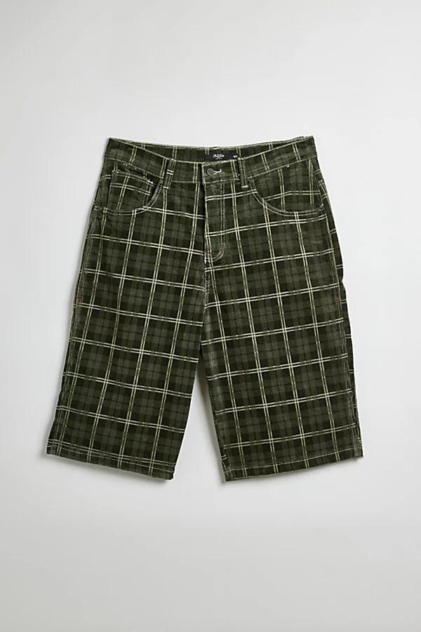 Jaded London Brooklyn Plaid Cord Short Mens at Urban Outfitters Product Image