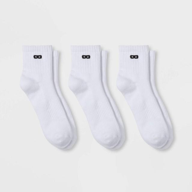 Pair of Thieves Mens Ankle Socks 3pk - White 8-12 Product Image