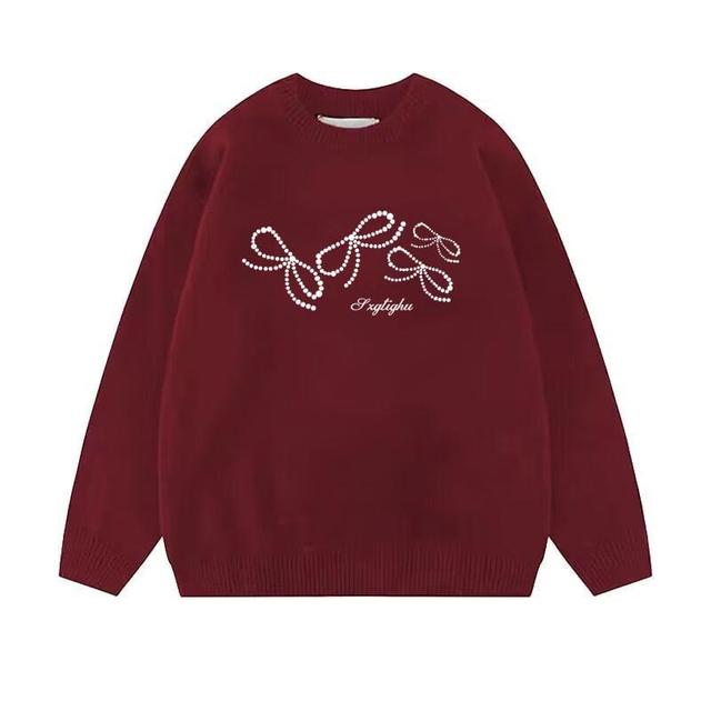 Long-Sleeve Crew Neck Sweater Product Image