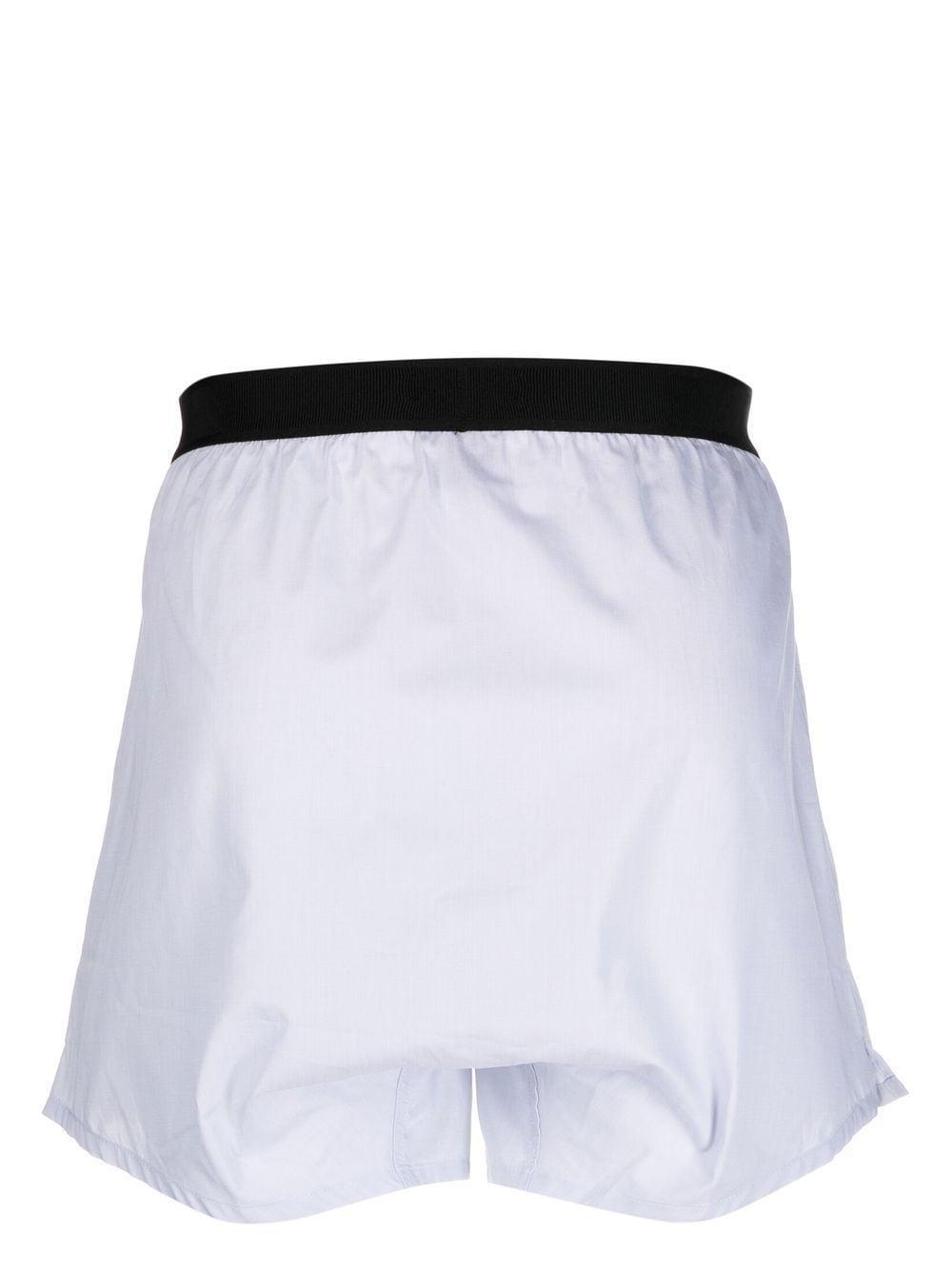 TOM FORD Logo-waistband Cotton Boxers In White Product Image