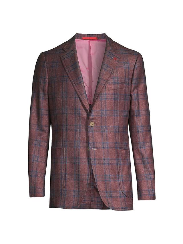 Mens Capri Plaid Silk-Cashmere Sport Coat Product Image