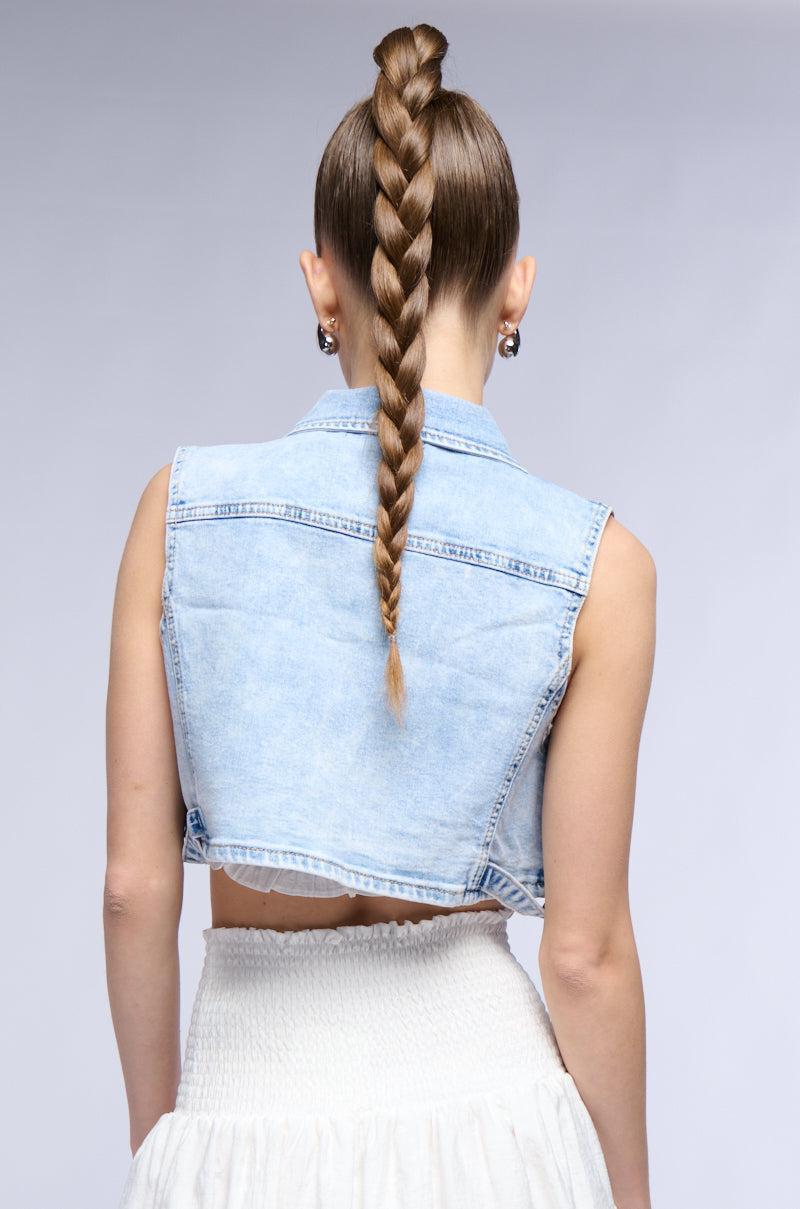 BACK TO THE BASICS DENIM VEST Product Image