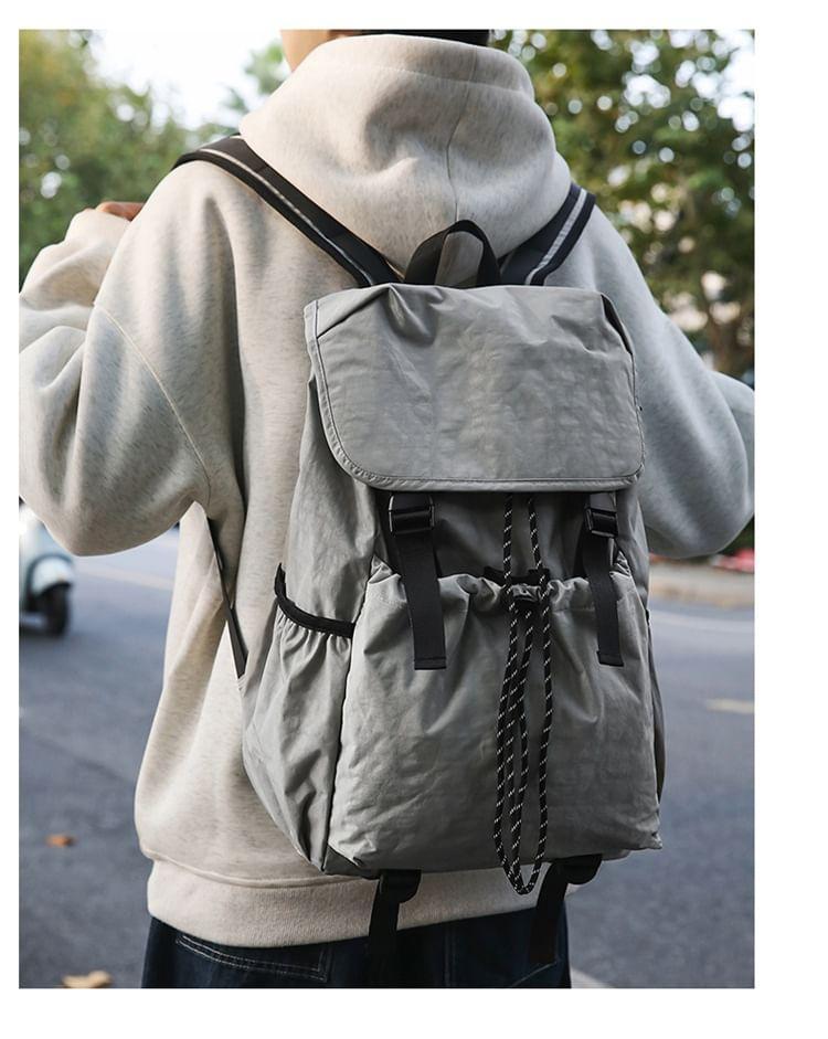 Multi-Pocket Drawstring Backpack Product Image