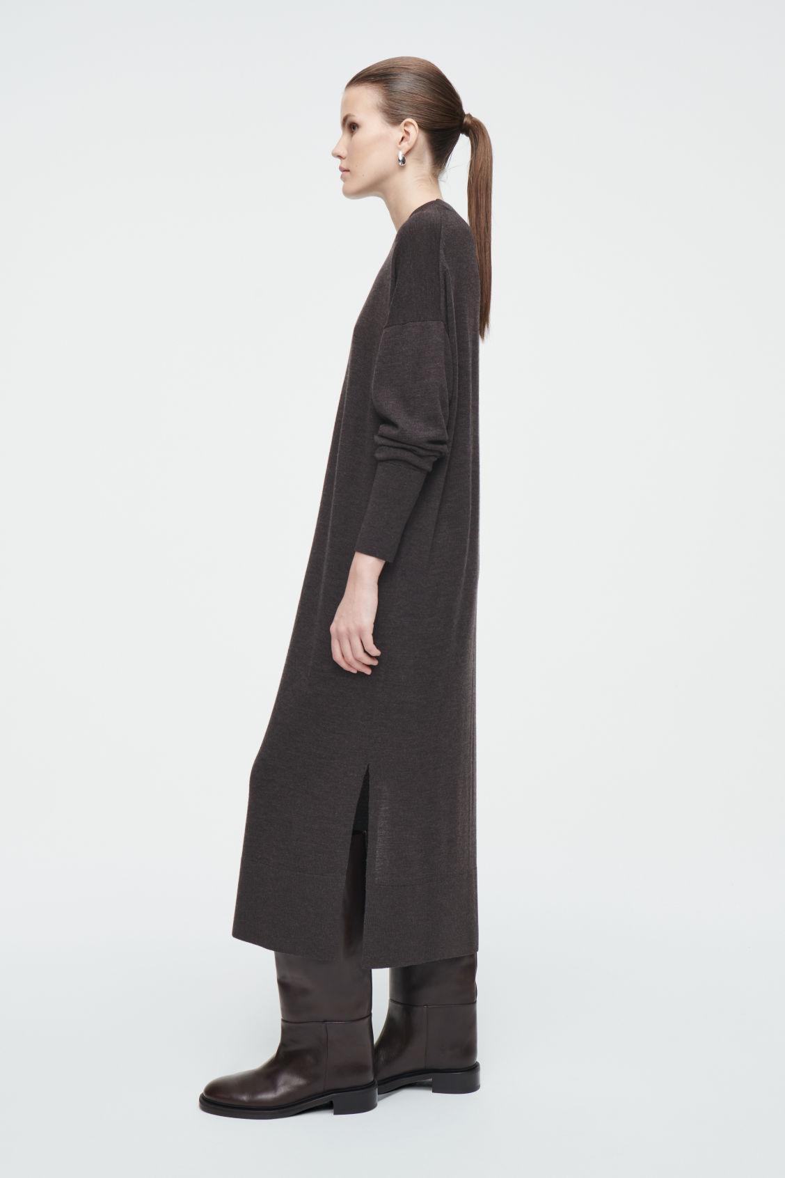 MERINO WOOL MIDI DRESS Product Image