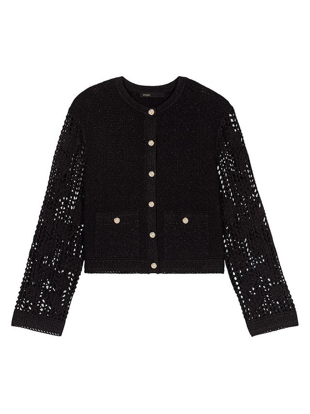 Womens Crochet Cardigan Product Image