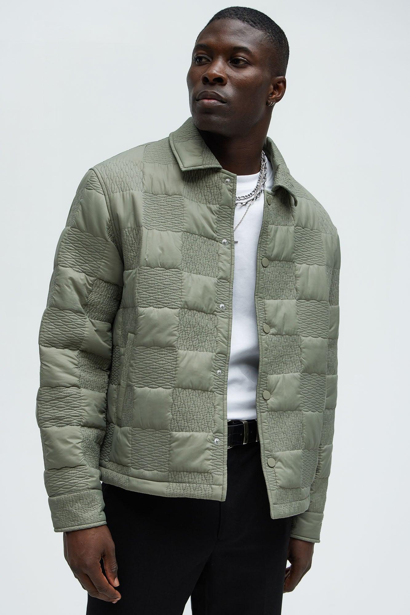 Laurel Checker Quilt Jacket - Olive product image