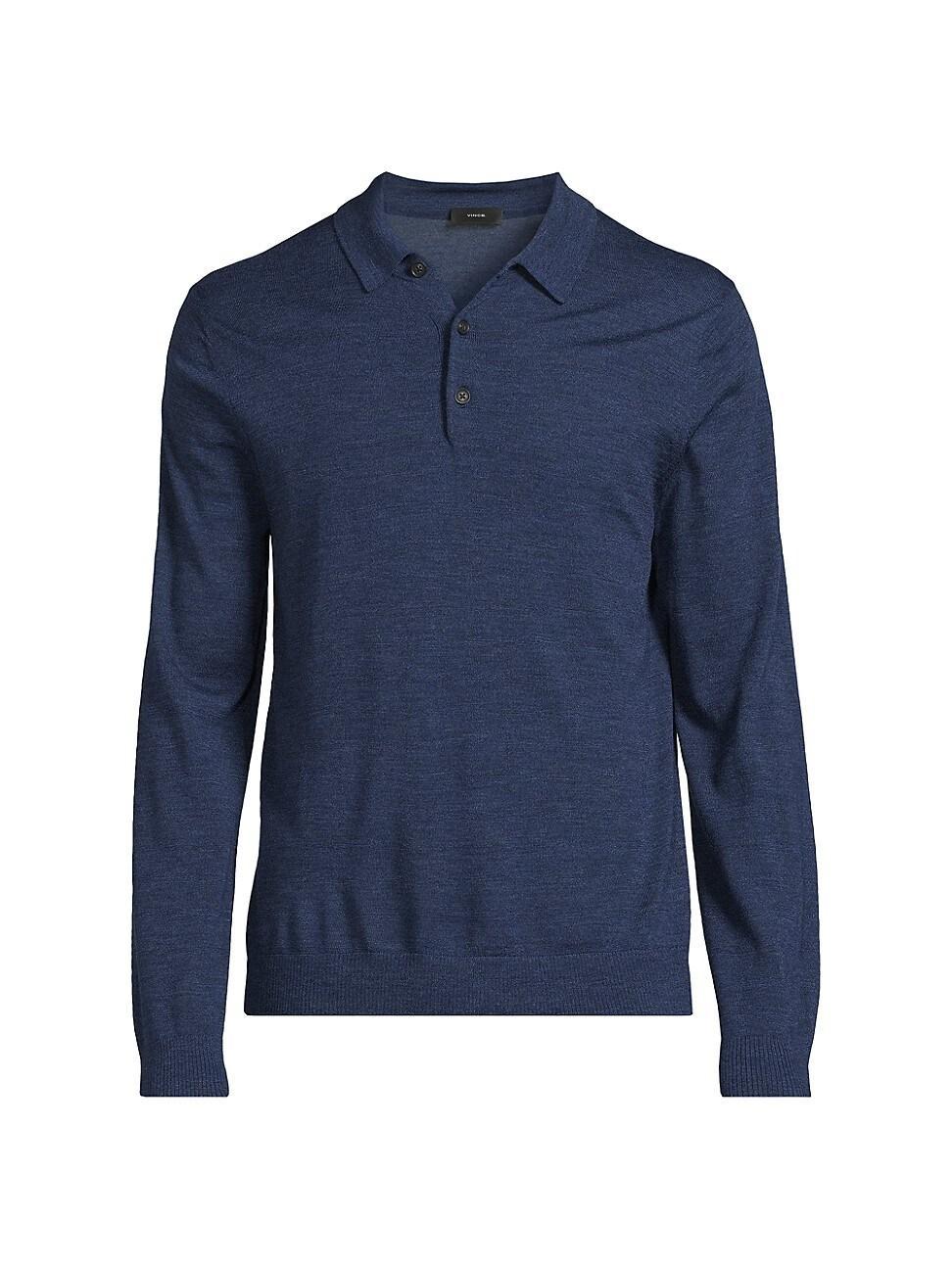 Mens Merino Wool Polo Sweater Product Image