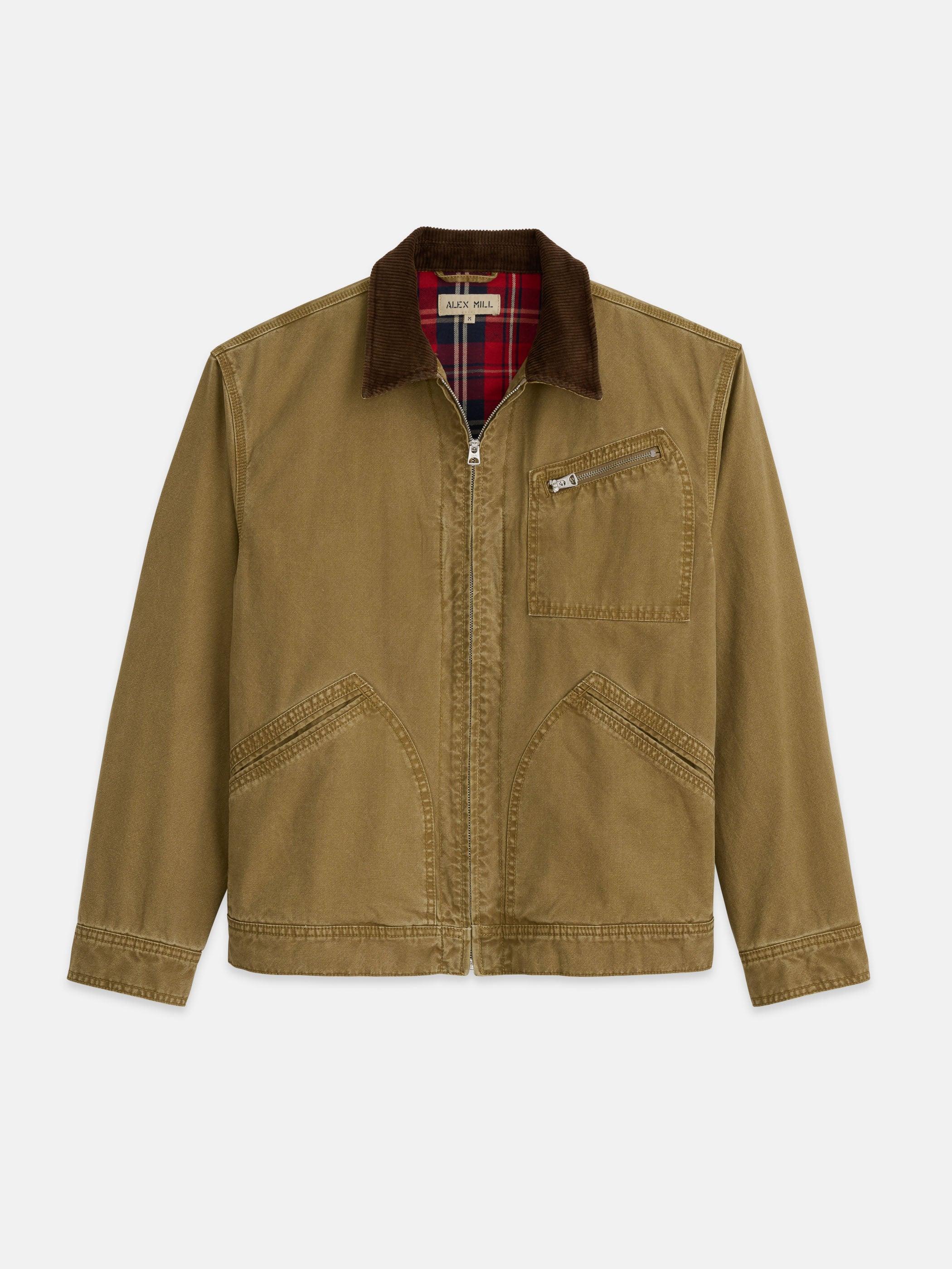 Miller Zip Jacket in Canvas Male Product Image