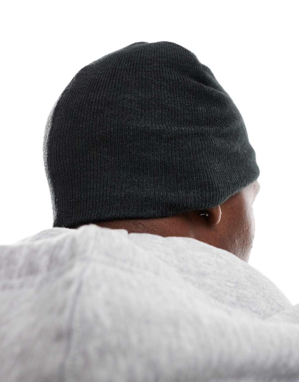 ASOS DESIGN standard beanie in charcoal Product Image